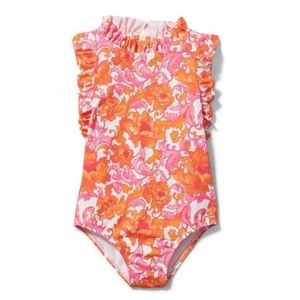NWT Floral Ruffle Trim Swimsuit by Janie and Jack